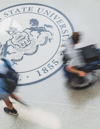 Penn State Seal at the HUB.