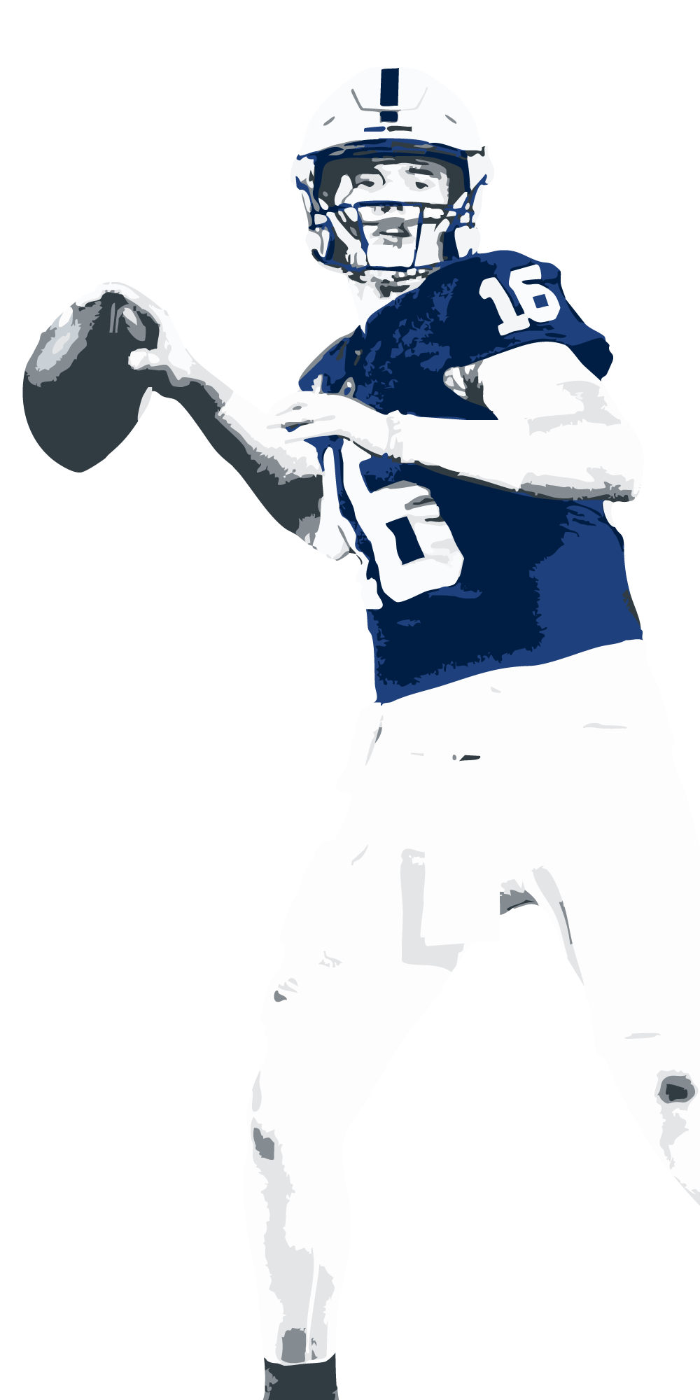 p16-graphic Stylized football player graphic.